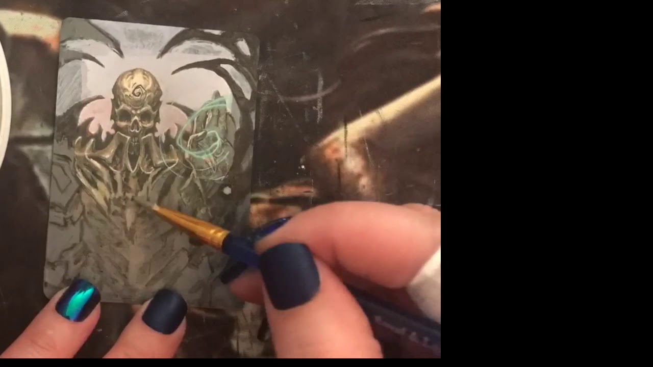 Altering Ice Age Necropotence to Full Art: Time Lapse