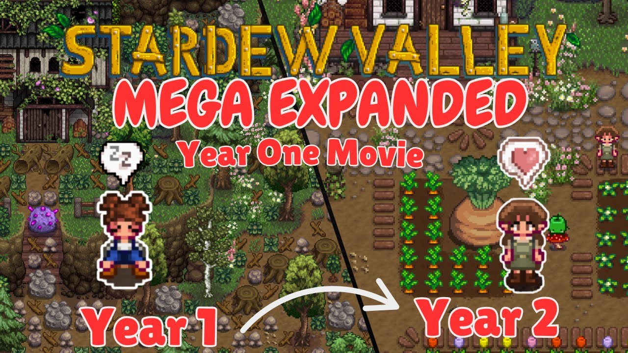 I played 1 Year in MODDED Stardew Valley with 300+ Mods!