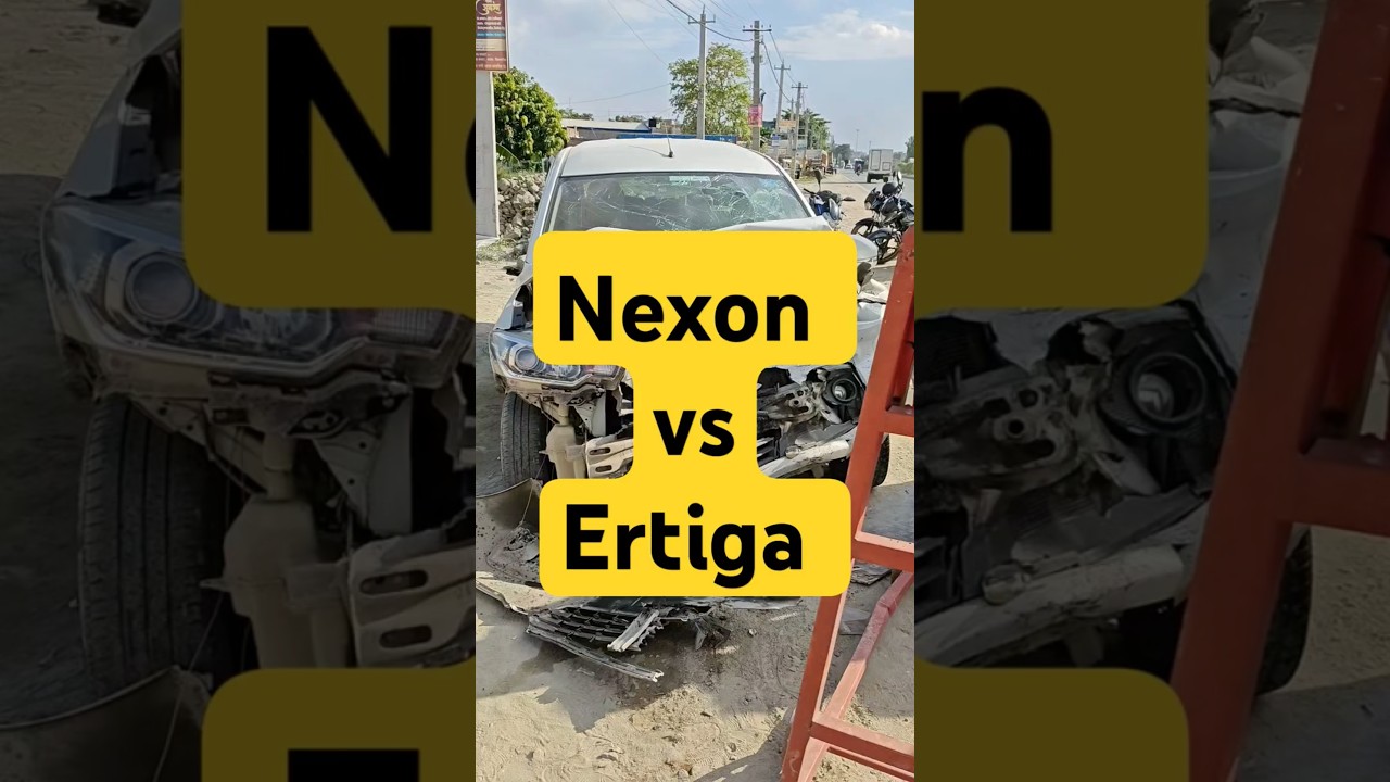 Nexon vs Ertiga #nexon #ertiga #road #accidente #tata #marutisuzuki #suzuki
