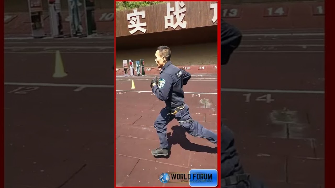 Watch Impressive  China Annual Police Fitness Test Begin Again