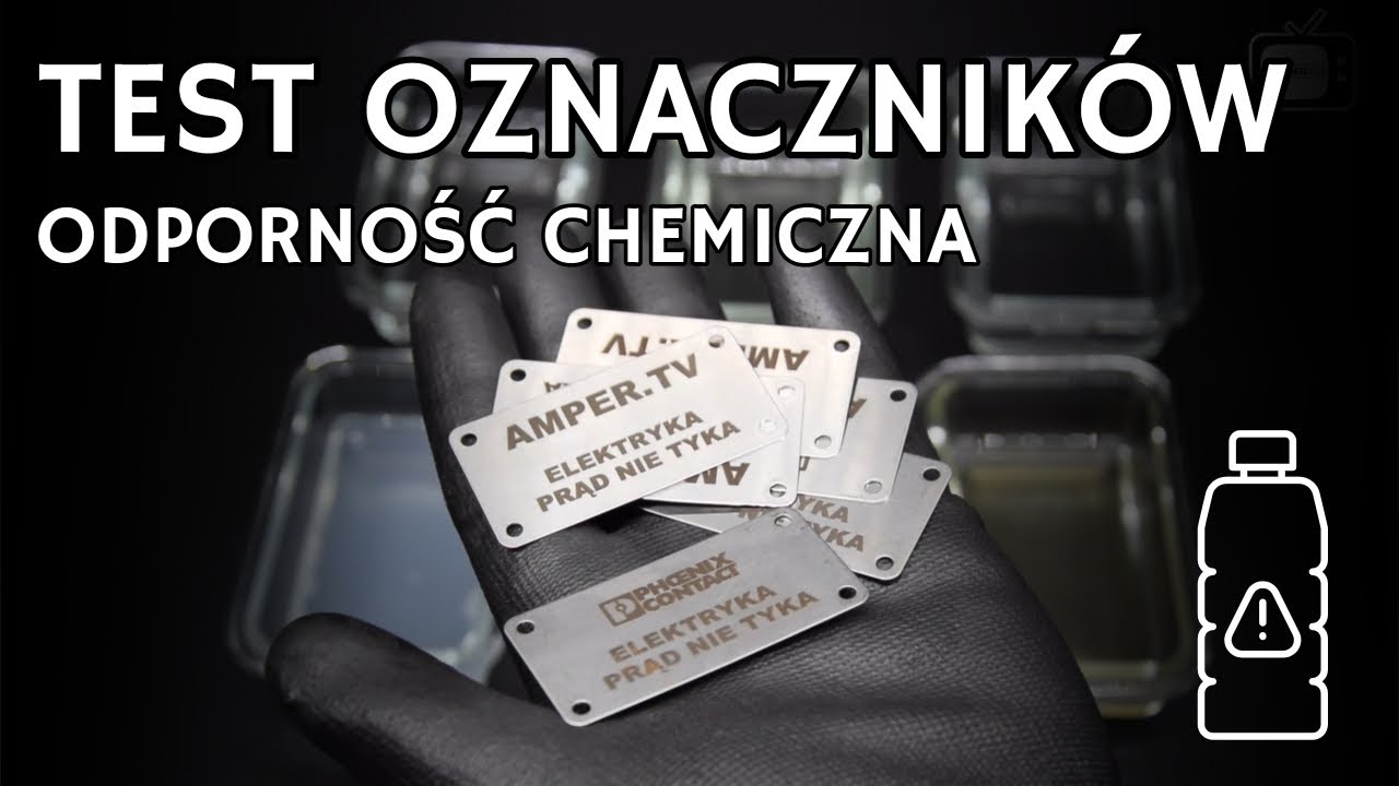 Oznaczniki na przewody Phoenix Contact: Test odporności na środki chemiczne