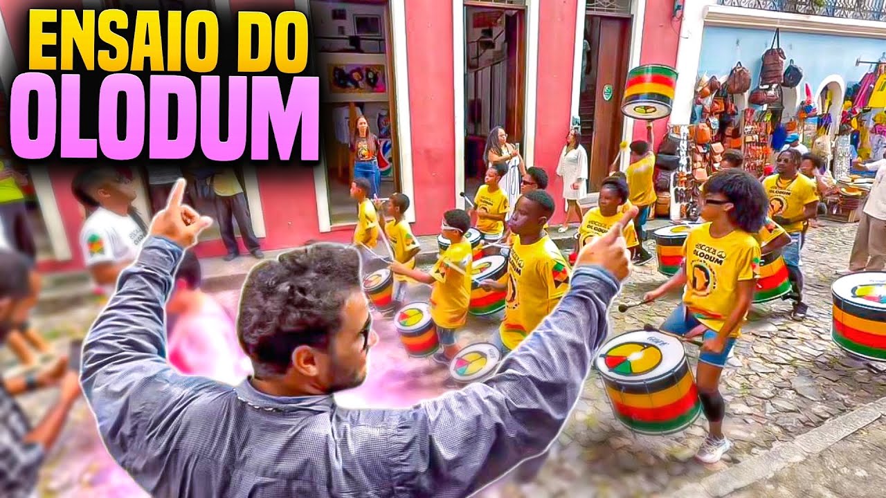 CHEGAMOS BEM NA HORA DO ENSAIO DO OLODUM | REI DO DANONE