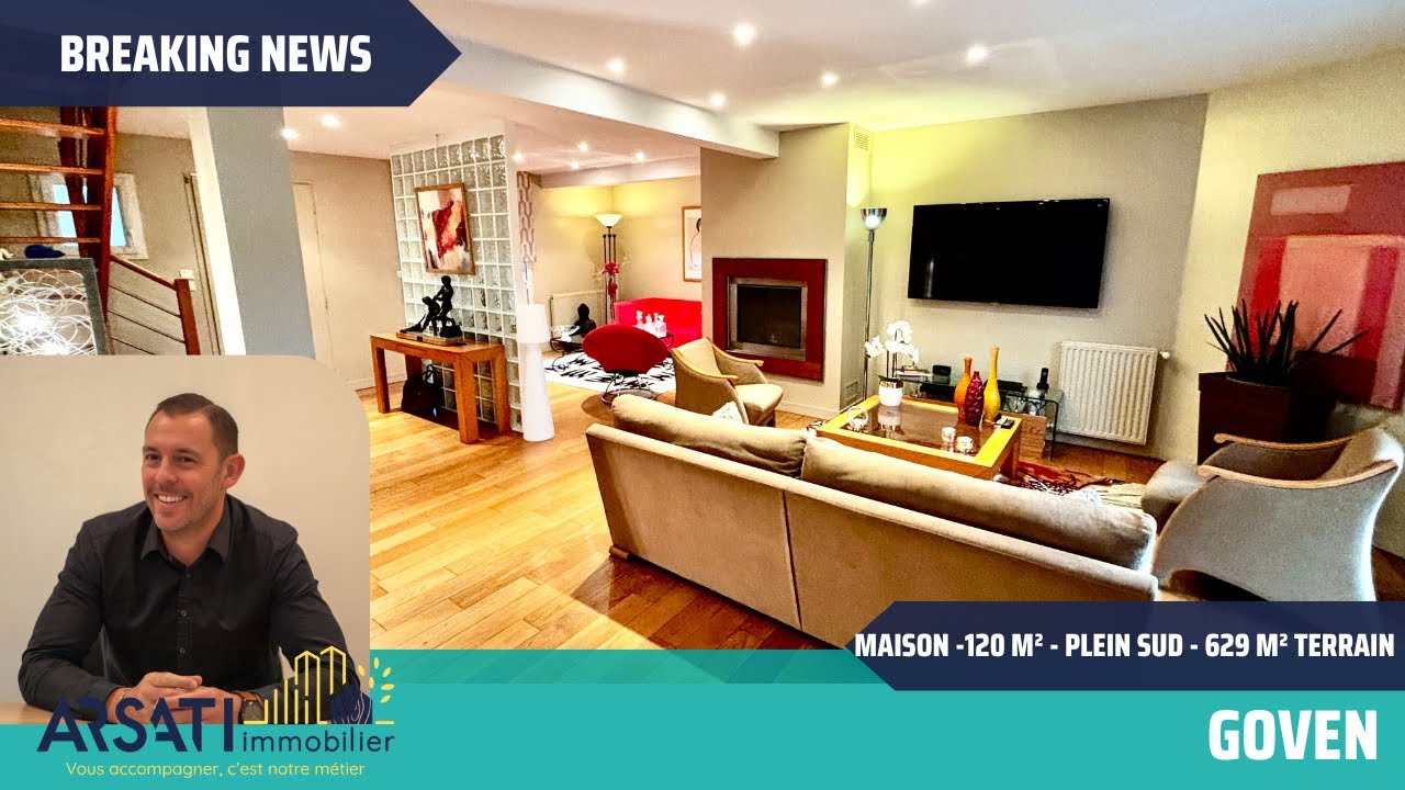 MAISON GOVEN - 120M2 - 629M² DE TERRAIN - PLEINS SUD