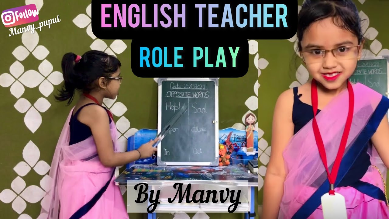 Community Helper English Teacher Role play/by Manvy/Helpers for Kids/Community Helpers Teacher