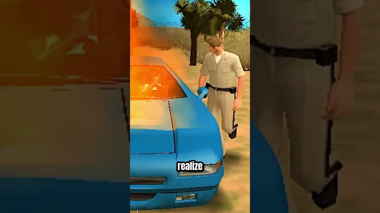 Может ли полиция арестовать нас, пока наша машина вот-вот взорвется? #gta #gtashorts #gta5