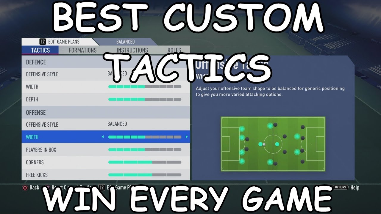 BEST CUSTOM TACTICS AND PLAYER INSTRUCTIONS! WIN EVERY GAME! FIFA 19 ULTIMATE TEAM