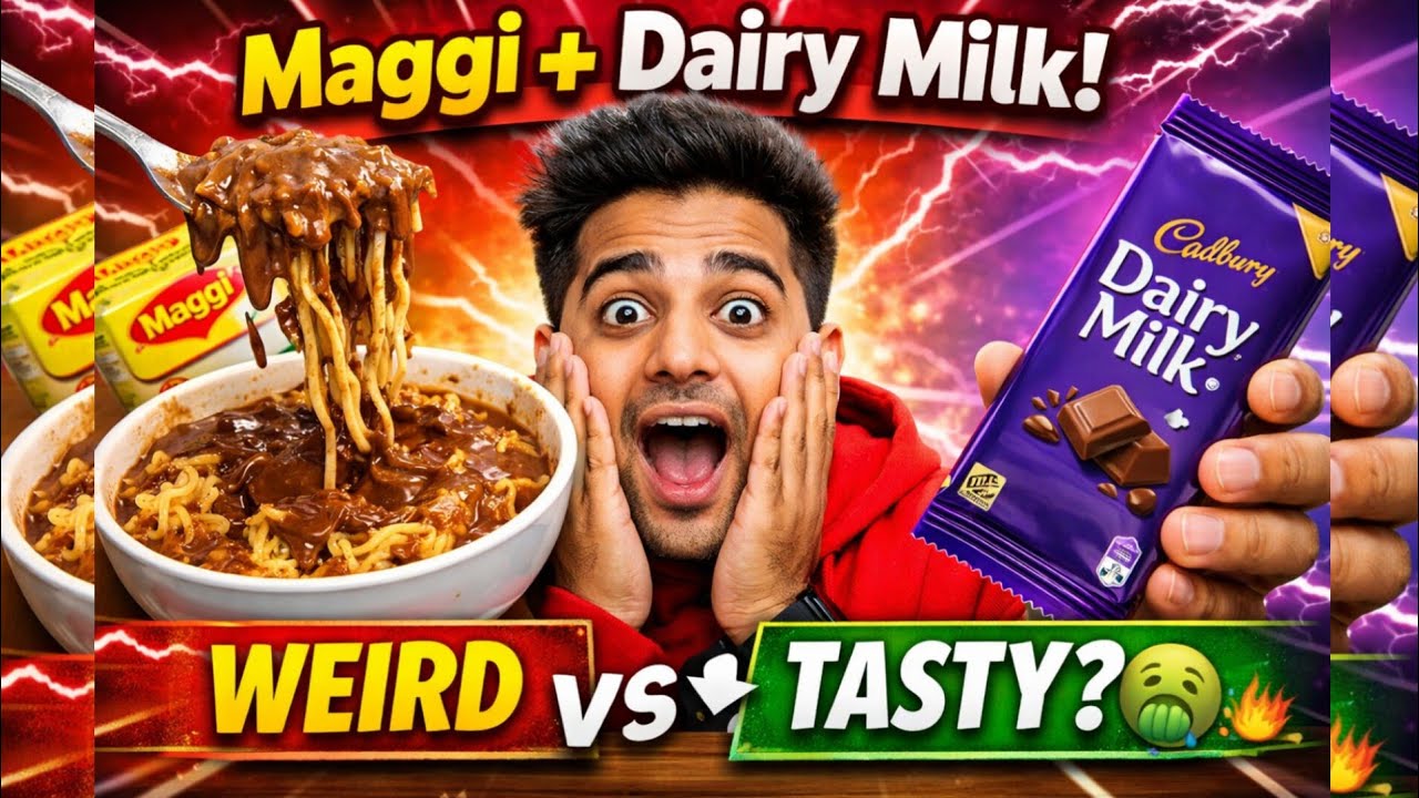 Maggi me Dairy Milk Add Kiya… Result Ne Hila Diya! 🔥| #maggi #dairymilk |