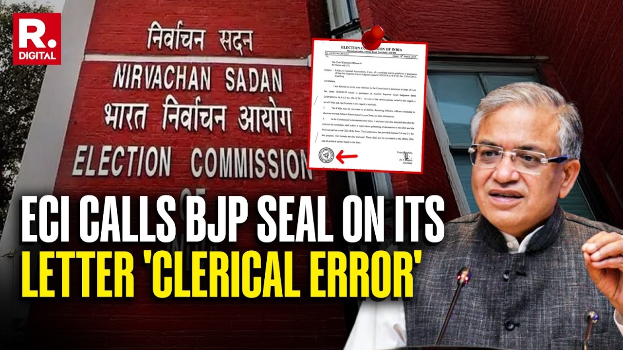 BREAKING: BJP Seal On Letter Sparks Row In Kerala, ECI Calls It 'Clerical Error'