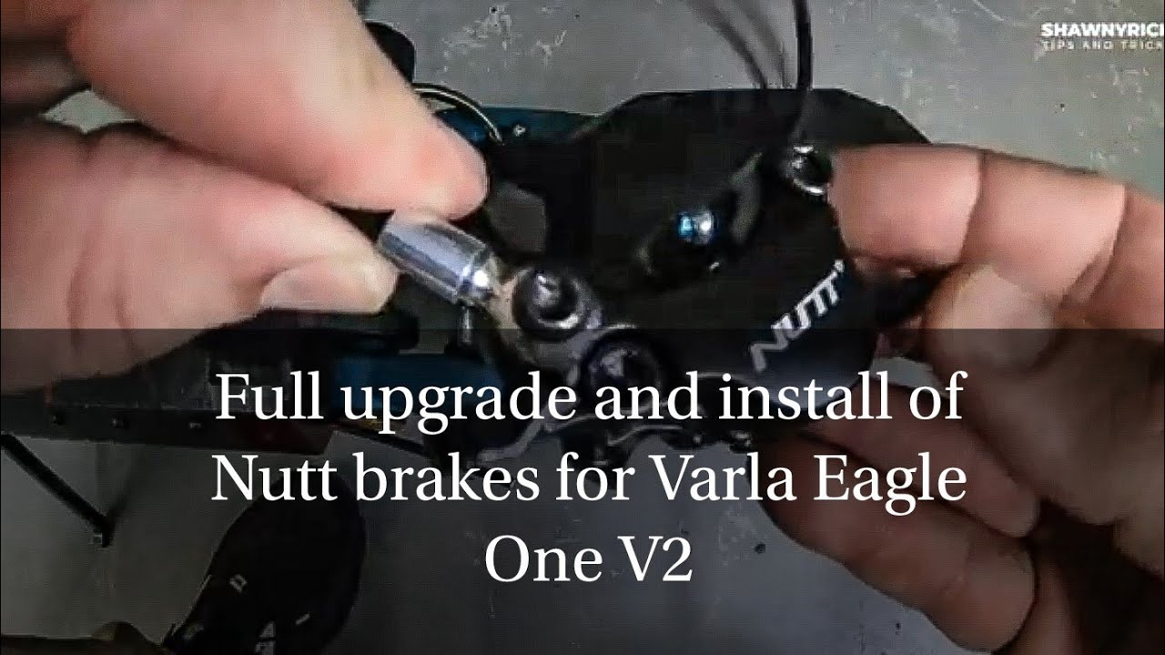 Nutt brake upgrade for Varla Eagle V2 #varlascooters #varlaeagleoneV2