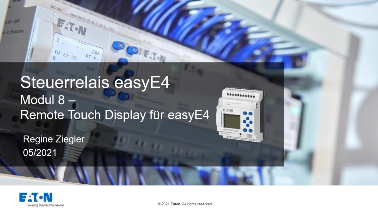 Eaton easyE4: Дистанционный сенсорный дисплей