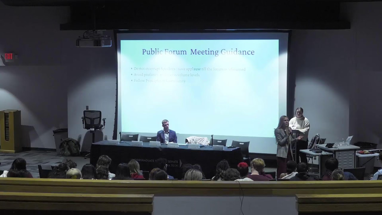 Undergraduate Student Senate Virginia Tech February 24th 2026