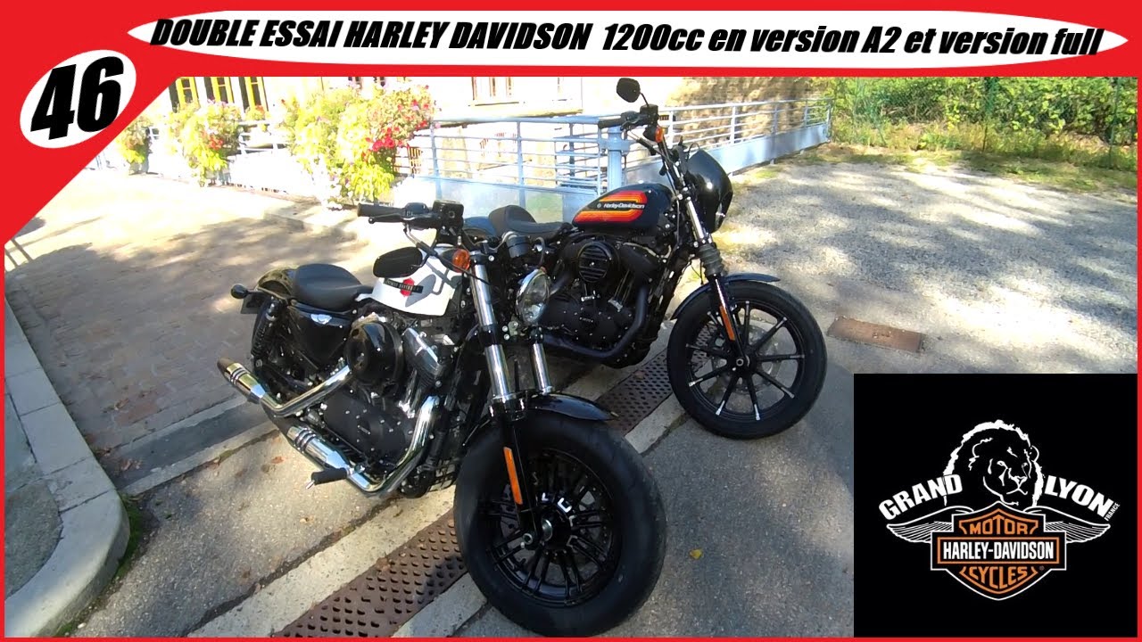 Double Essai HARLEY DAVIDSON 1200 cc version A 2 et version full  ( Part 1)