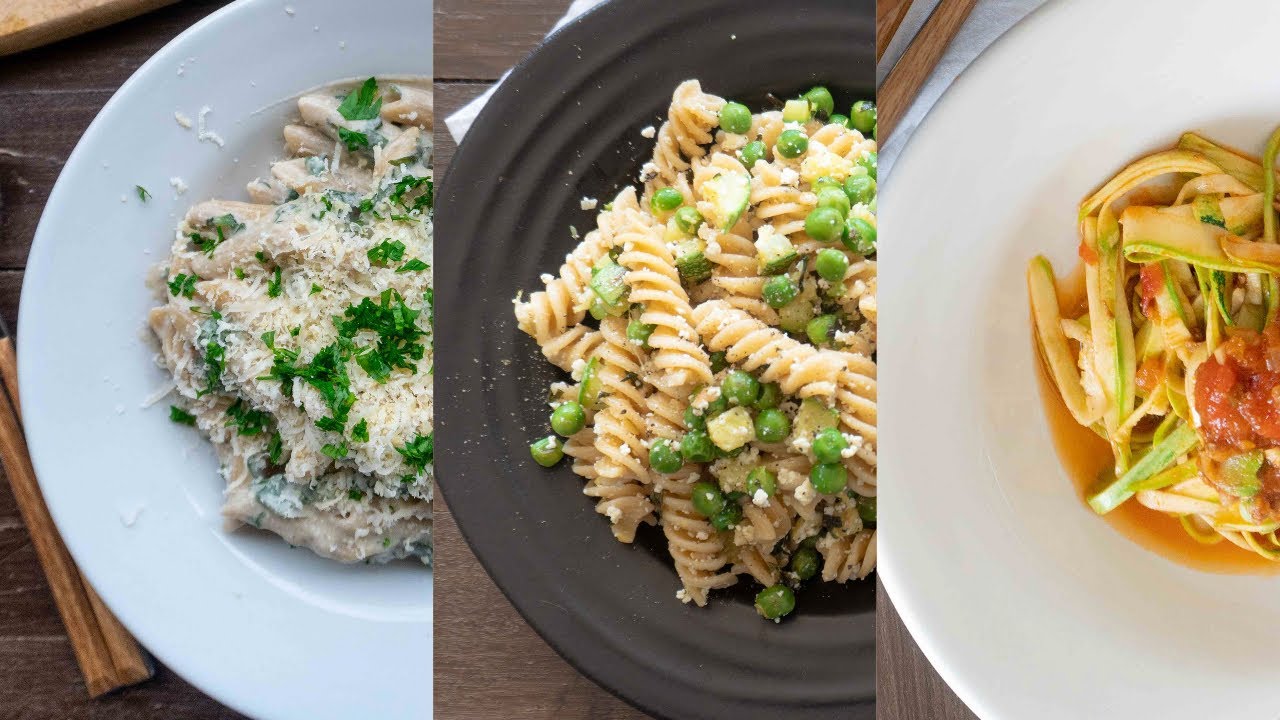 3 IDEIAS DE MACARRÃO SAUDÁVEL E FÁCIL | Receitas de Massa | MARINA MORAIS