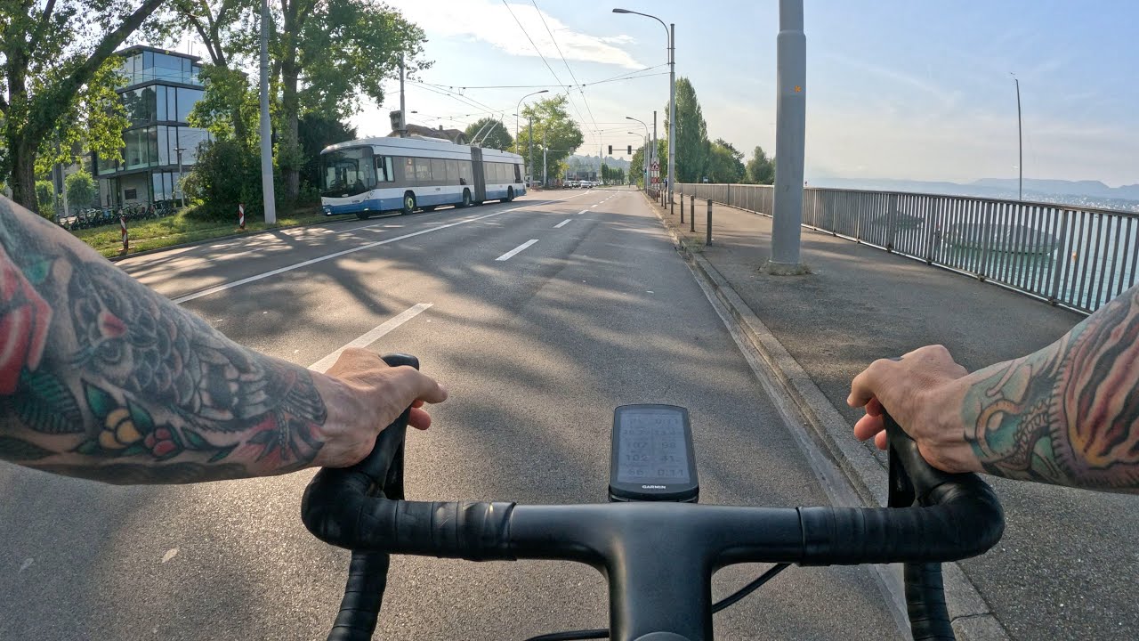 Cycling around Lake Zurich in Switzerland