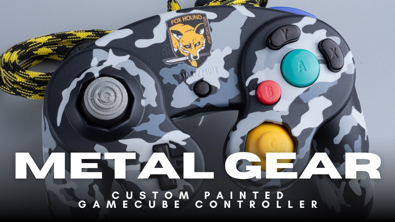 Painting a Metal Gear Solid themed GameCube Controller