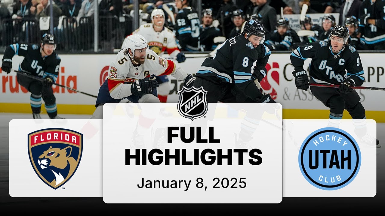 NHL Highlights | Panthers vs. Utah Hockey Club | January 08, 2025