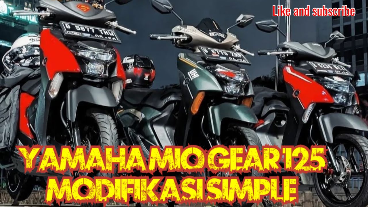YAMAHA MIO GEAR 125 MODIFIKASI SIMPLE !!!