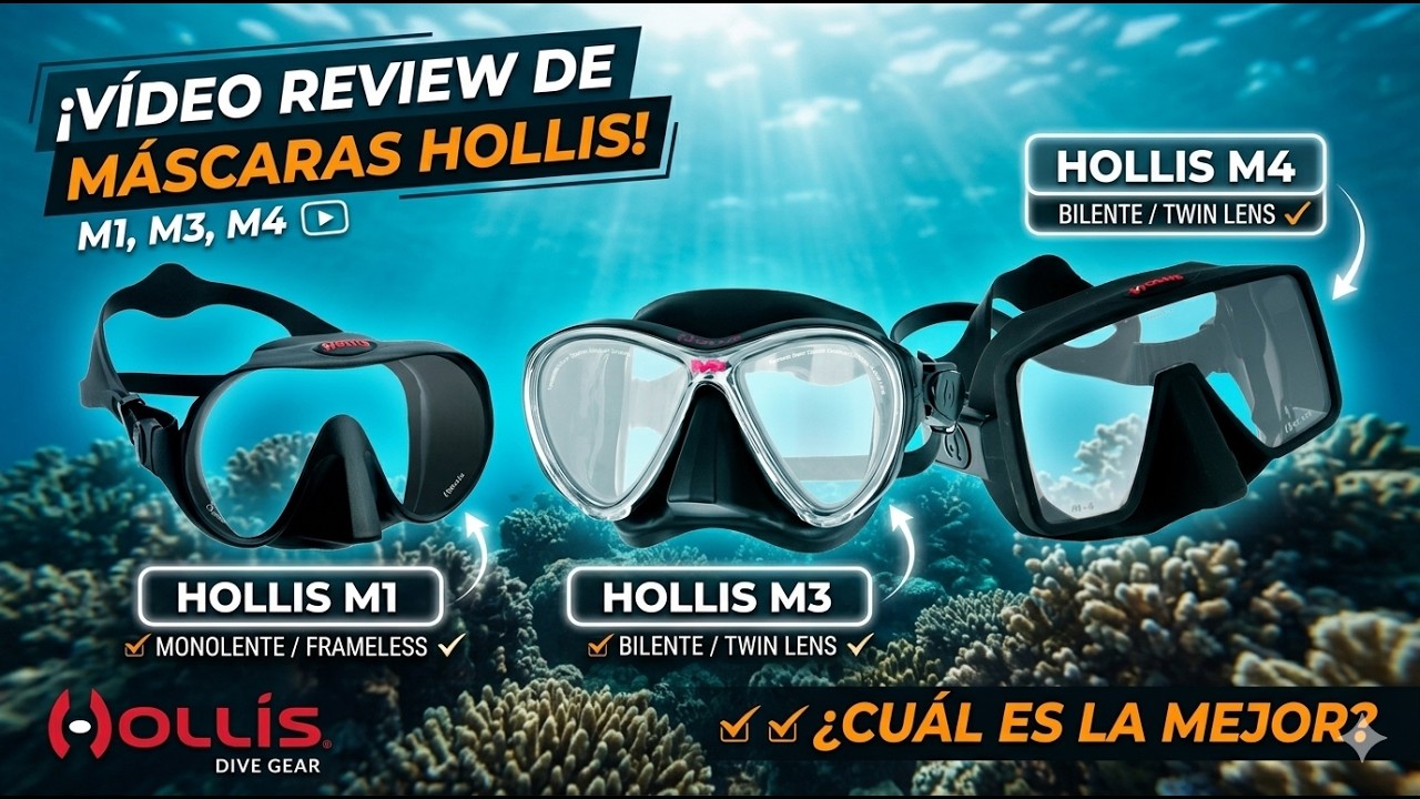 Máscaras Hollis: M1, M3 y M4| Review || centro óptico LAS ARTES