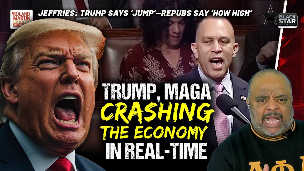 Hakeem Jeffries RIPS Trump, MAGA GOPers CRASHING The Economy In Real-Time, Marching To A Recession
