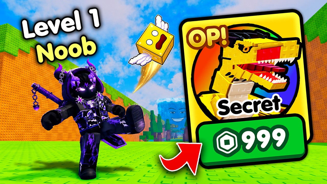 Начинаем заново как НОВИЧОК с секретным оружием в игре Kick a Lucky Block! (Roblox)