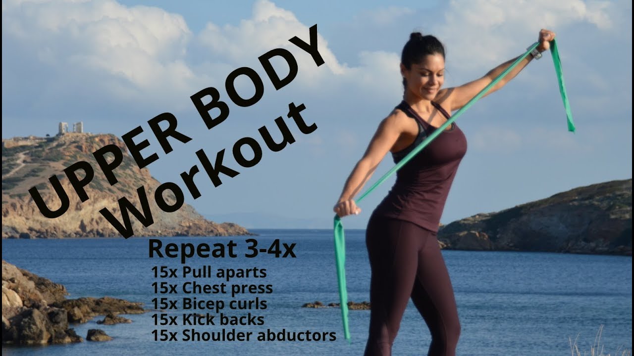 Upper Body Workout - Beginner 01 - Ασκήσεις για χέρια και στήθος - Γυμναστική στο σπίτι