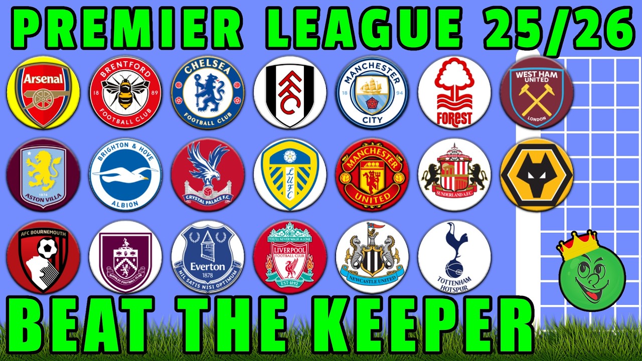 Premier League 2025/26 - Beat The Keeper Marble Race