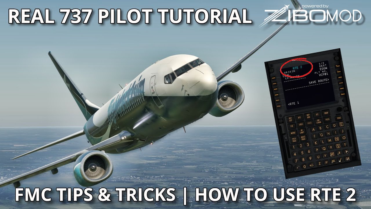 B737 FMC Tips & Tricks from a Real Boeing Pilot | How to use RTE 2