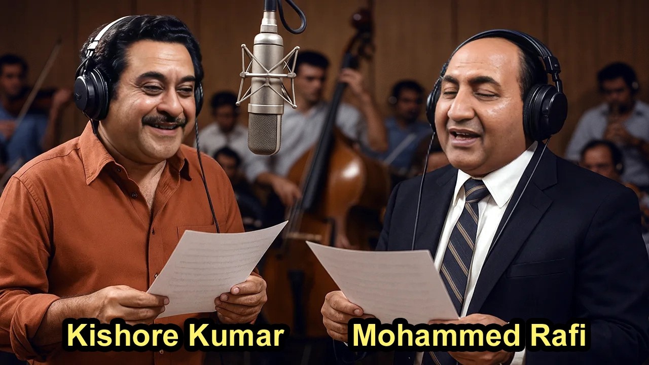 Mohammed Rafi with Kishore Kumar Duet Song