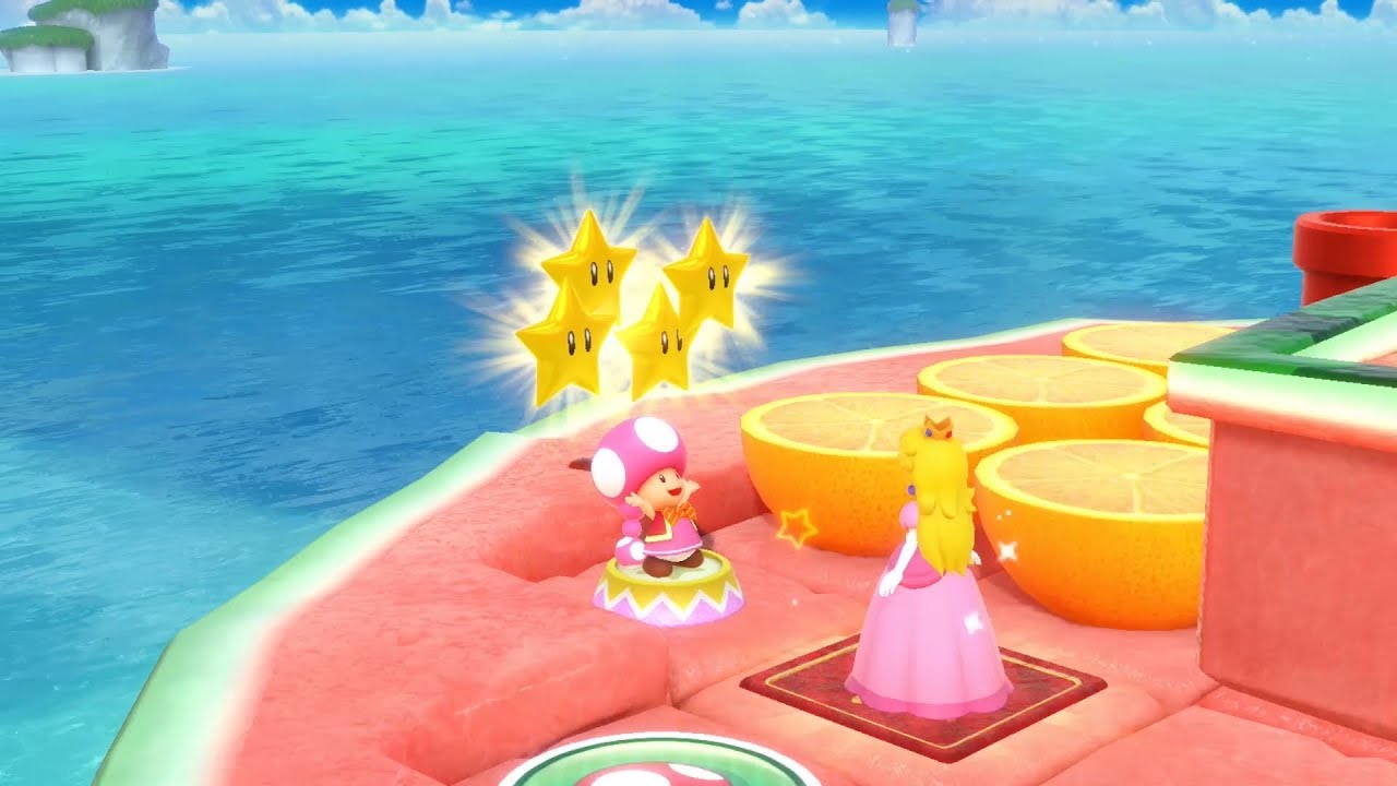 Super Mario Party Partner Party #49 Watermelon Walkabout Daisy & Peach vs Yoshi & Luigi