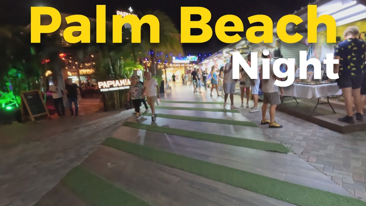 ARUBA Palm Beach Night Walk