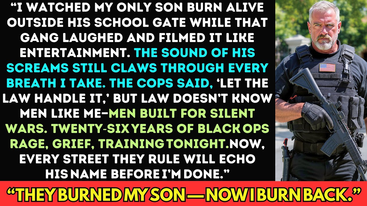 Street Gang Set My Son on Fire in Front of School—They Forgot His Dad Was Black Ops for 26 Years.