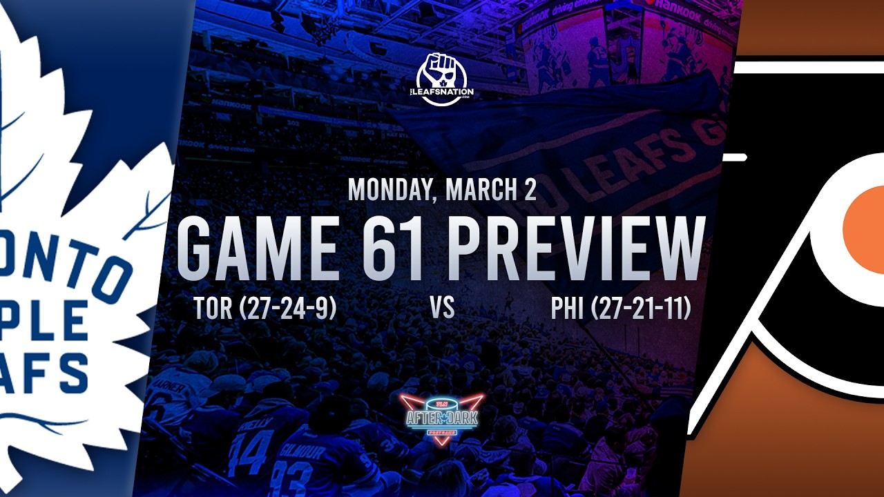 Toronto Maple Leafs vs Philadelphia Flyers Game 61 Preview: Lineups, Goaltenders, & Best Bets