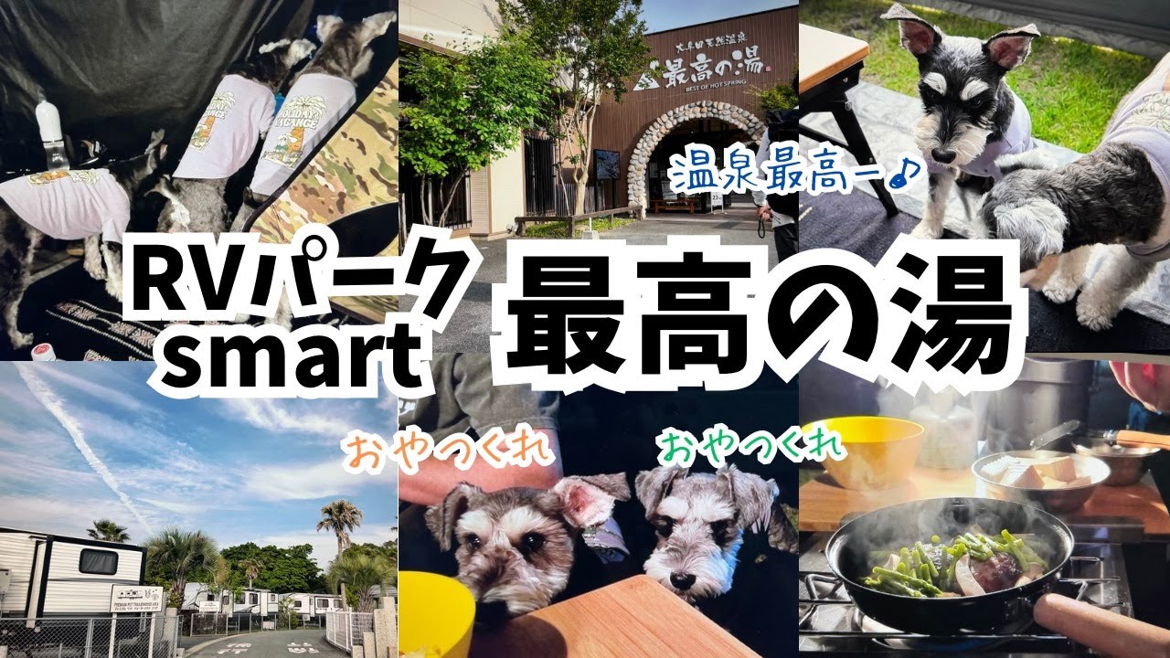 【愛犬とお出かけ】福岡県のRVパークsmart最高の湯に愛犬とお世話になりました！