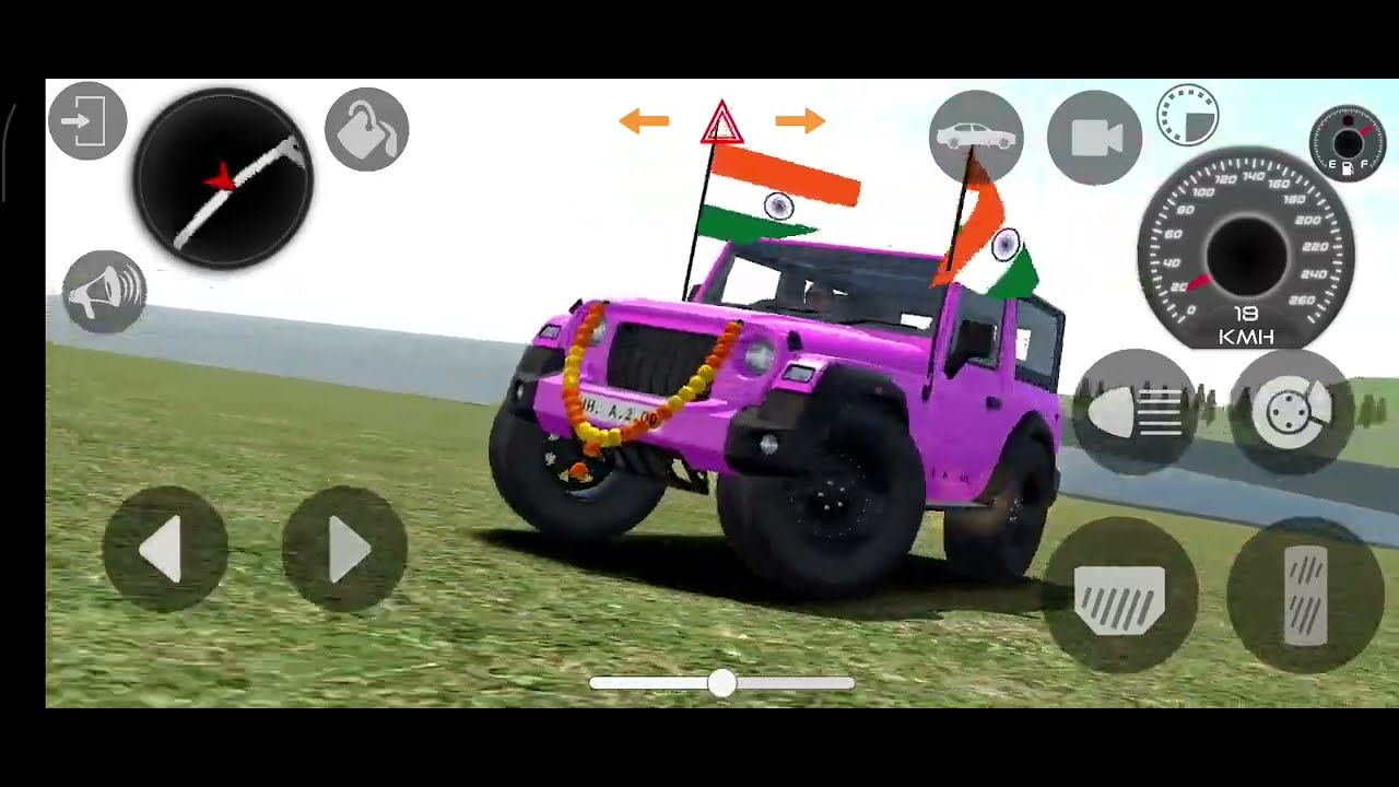 Modified mahindra thar 😈 gadi game  indian cars simulator #2026 