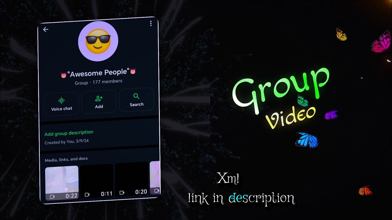 Group video 😺👀NEW TIK TOK TRENDING XML FILE 🎟️🎭 LINK IN DESCRIPTION BOX🌀💫@hossainnayon2600