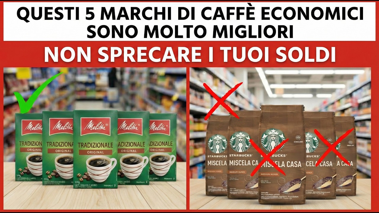 5 Marche di CAFFÈ ECONOMICO Migliori di Quelle Costose (Smetti di bere Paglia e Mais!)