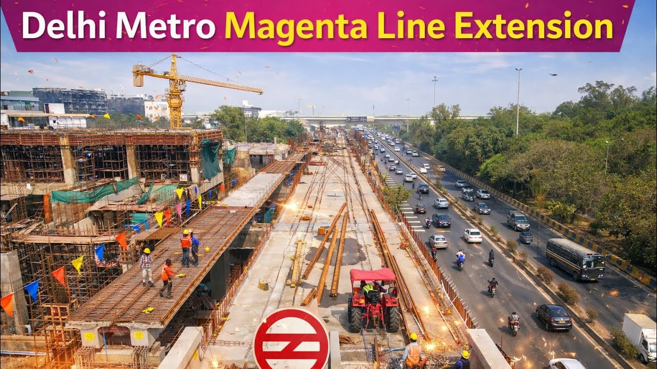 Nice Progress | Delhi Metro Magenta Line Extension | Kesho Pur to Mangol Puri Station 
