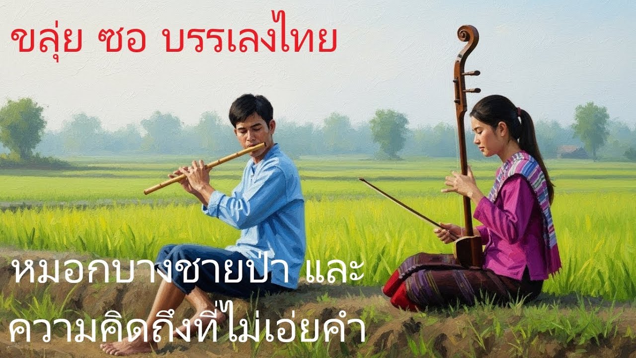 หมอกบางชายป่า และความคิดถึงที่ไม่เอ่ยคำ | ขลุ่ยซอ บรรเลงไทย | เพลงลูกทุ่งบรรเลงฟังสบาย ผ่อนคลาย