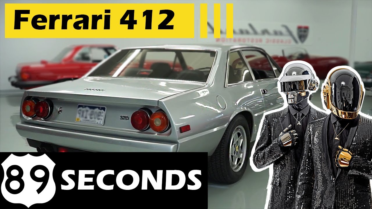 Daft Punk's EXTREMELY Rare FERRARI In 89 Seconds or Less | 1987 Ferrari 412