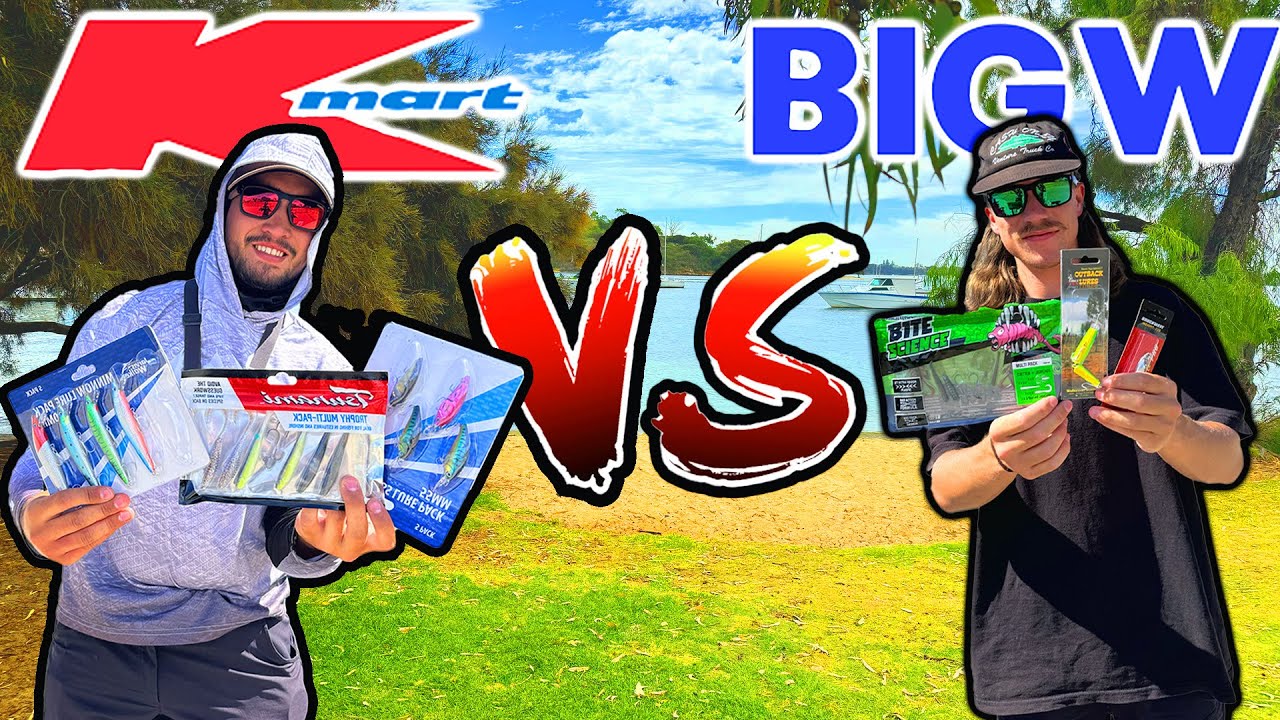 KMART vs BIG W Lure Challenge! - Perth Swan River Fishing