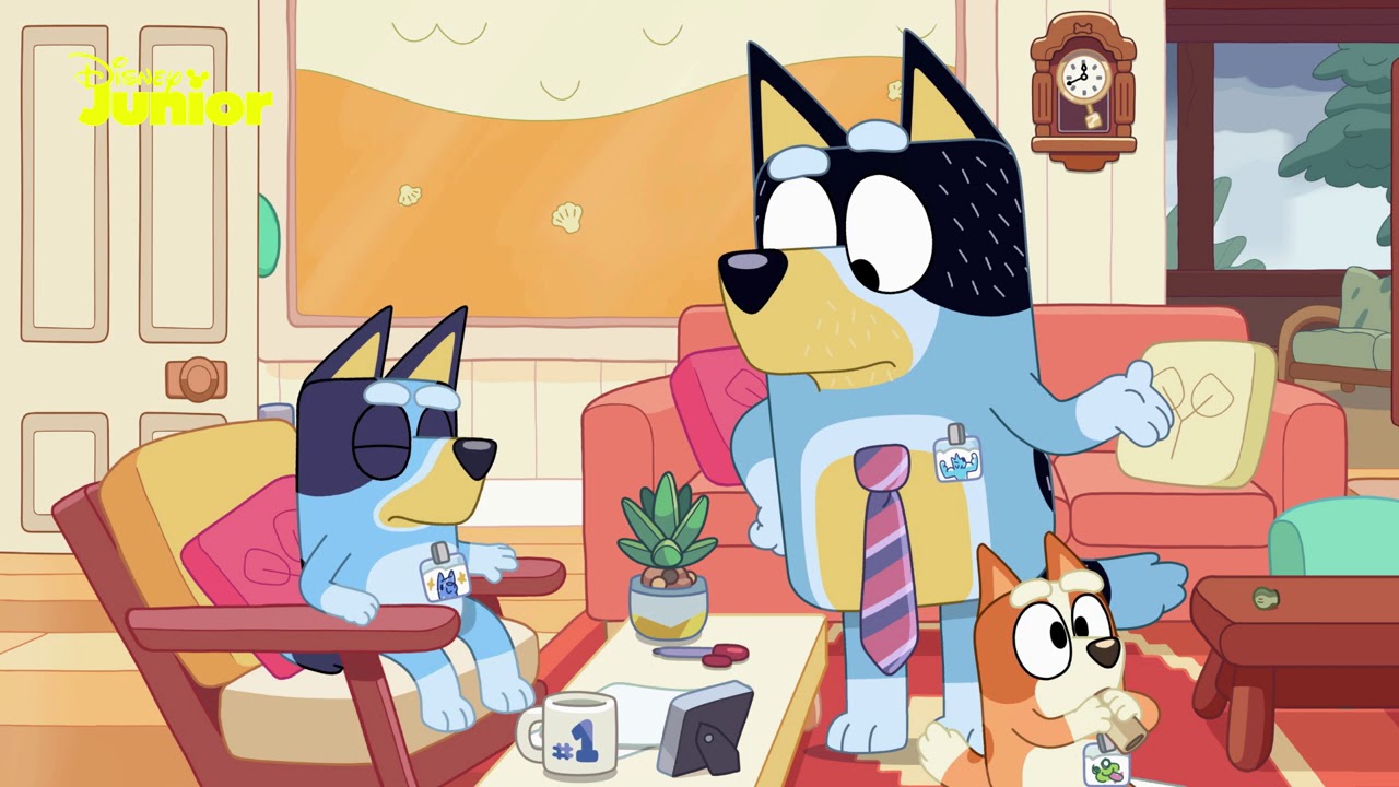 Bluey and Bingo Go to Work 💼 | Bluey 💙 |  Disney Junior Arabia