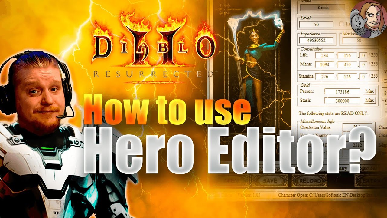 How To Use Hero Editor With Diablo II Resurrected (Create Your Own Custom Characters Offline)