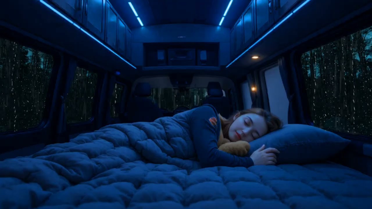 Fast Sleep Instantly !!! Relaxing Rain in a Cozy Car | Sleep Sounds Stress Relief Calm Seamless Rain