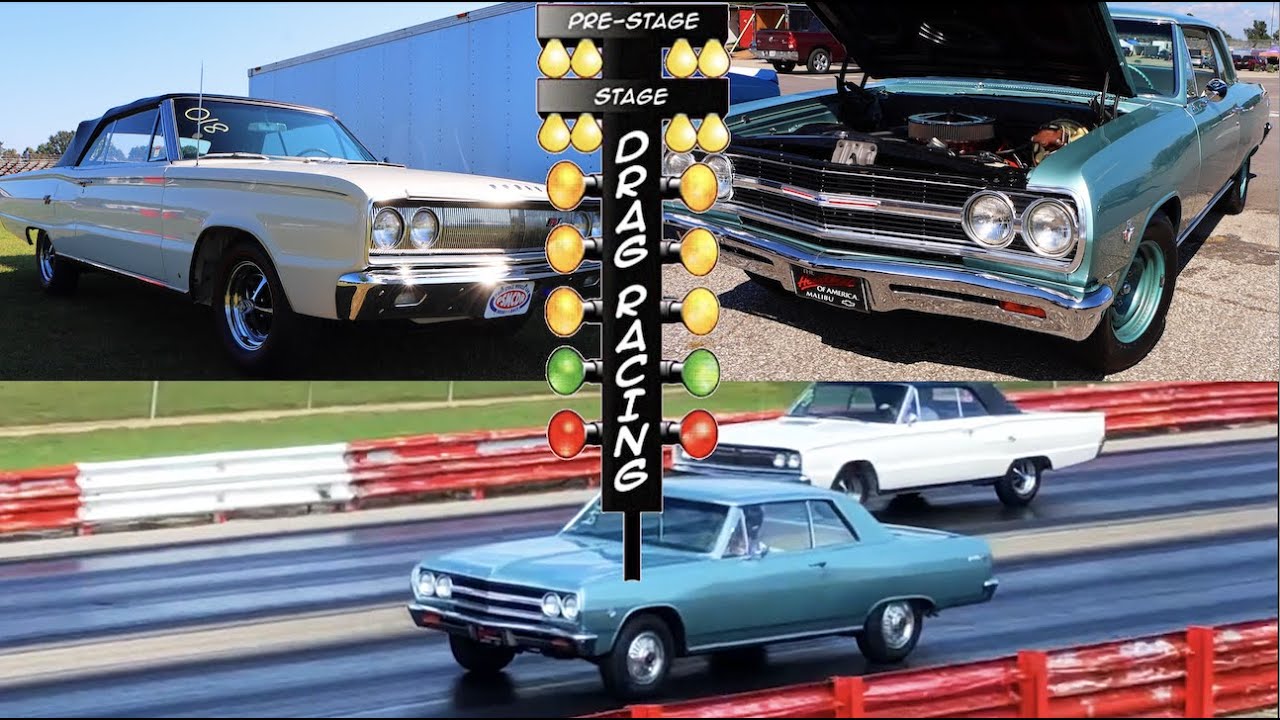 1967 Dodge Coronet RT vs 1965 Chevrolet Chevelle Malibu | STOCK DRAG RACE