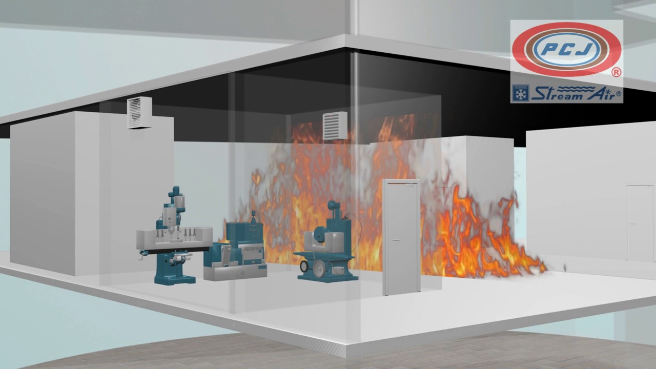 VDO demonstrates function of the Fire Damper, Model : FDC