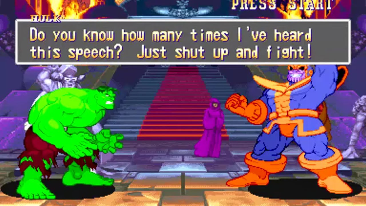 Marvel Super Heroes (Arcade) Hulk Run