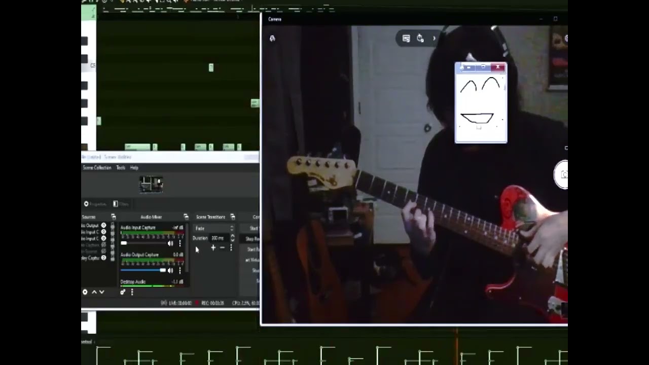 5/4 time signature improv riff - key vs. locket