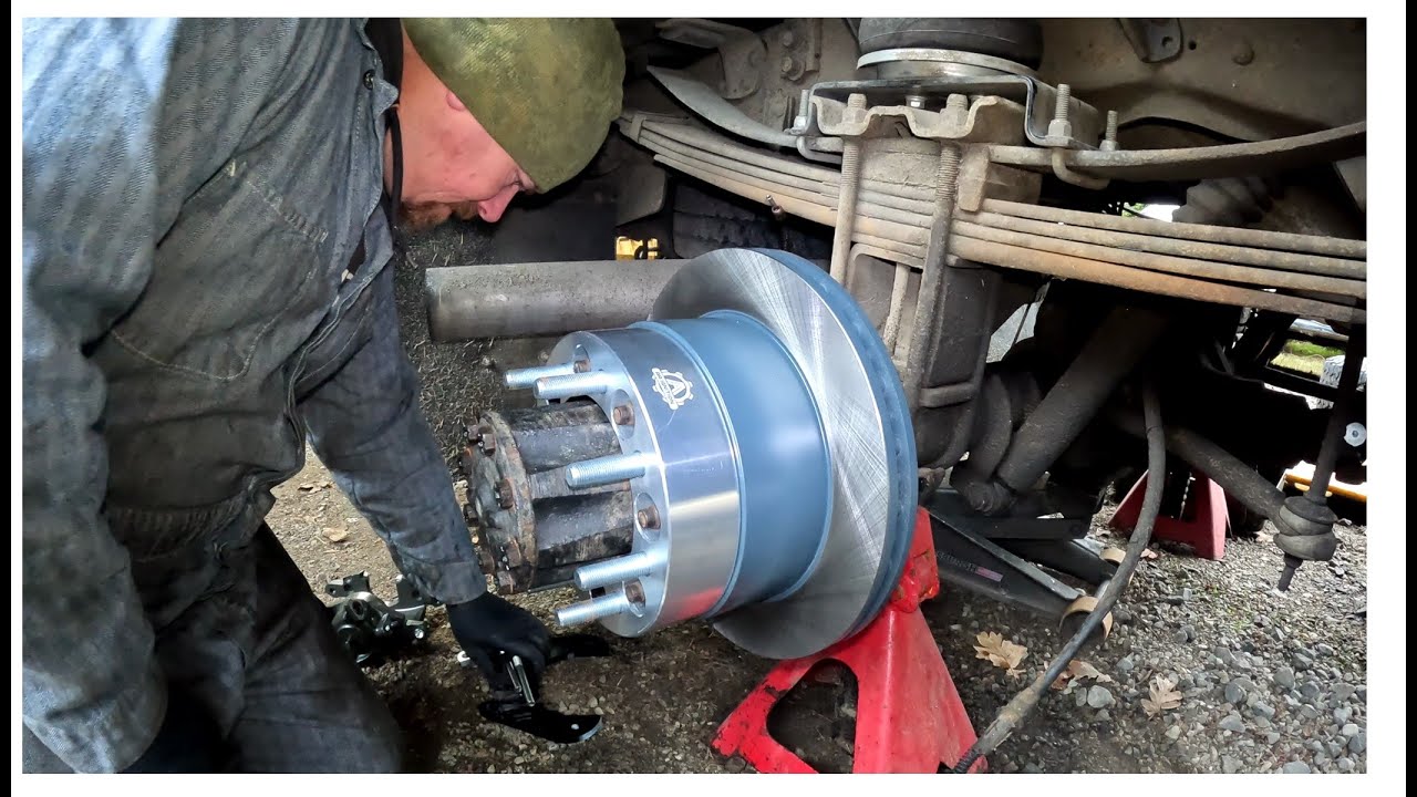 Drum to disc brake upgrade