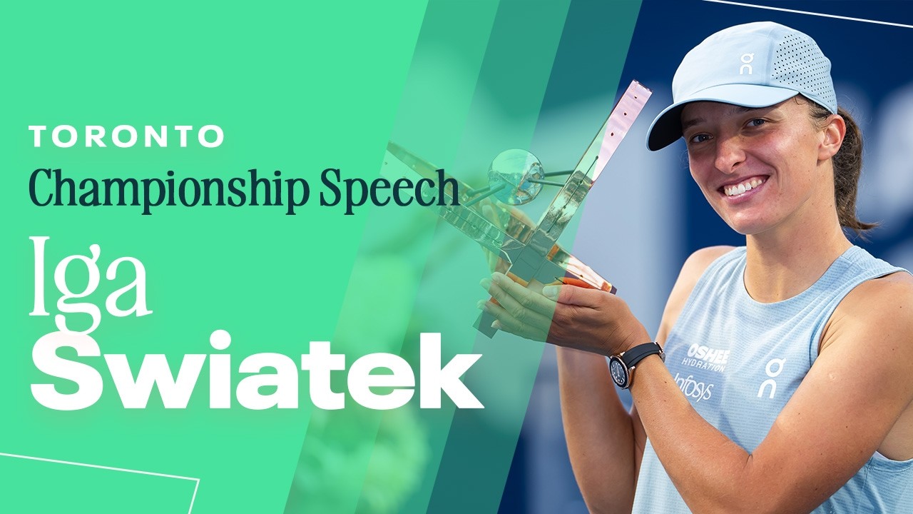 Iga Swiatek Championship Speech | 2026 Toronto