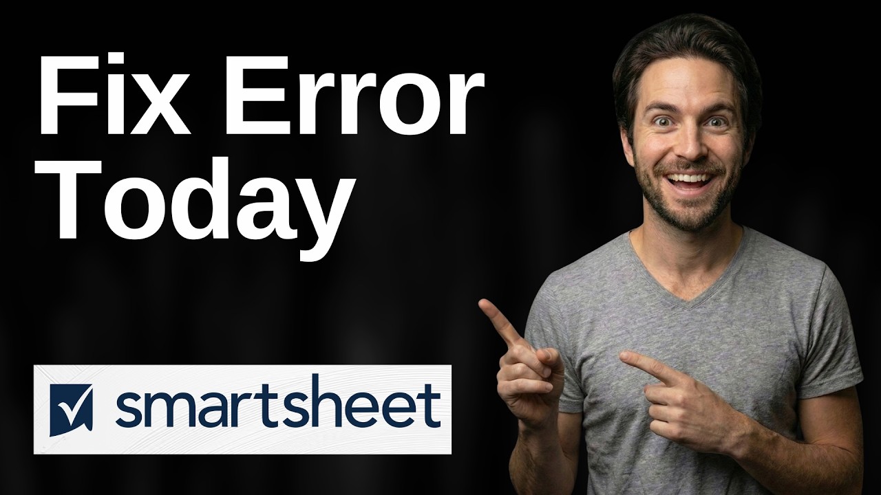 Fix Smartsheet Error Today (2026 Easy Guide)